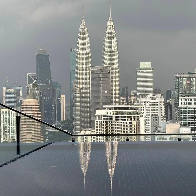 Premium Cozy Suite Rooftop Pool Klcc-1080Hd Movie クアラルンプール アパート